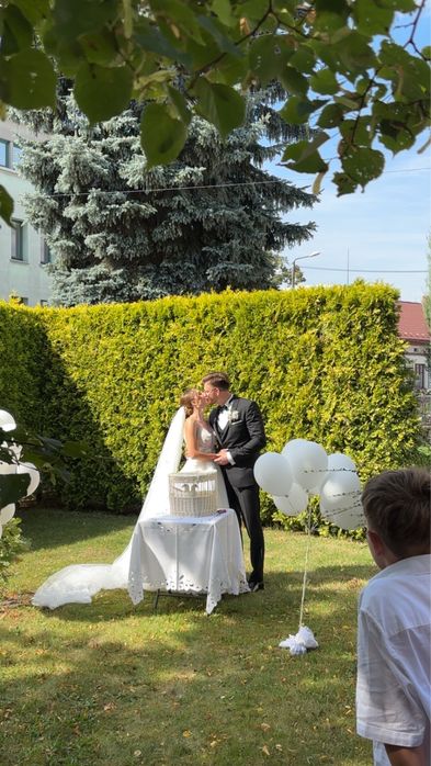 Wiklinowa skrzynia na gołębie śluby, gołębnik wiklinowy, serce