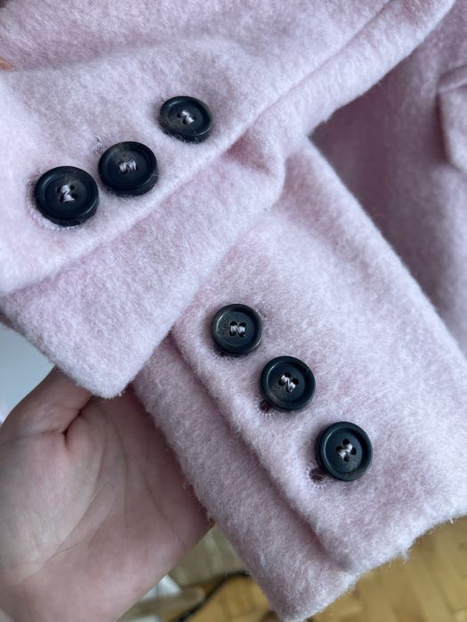 Пудрове демісезонне пальто Bershka S/26