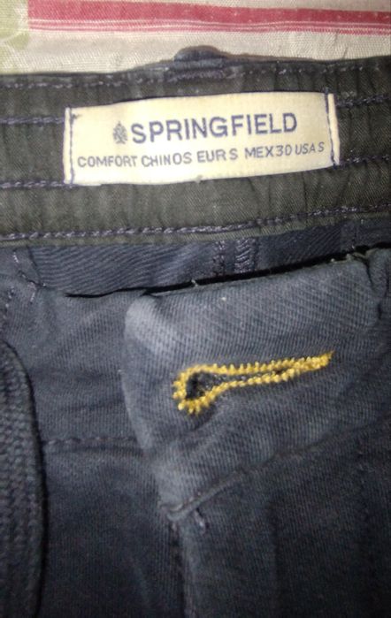 Calça chino Springfield azul tam S