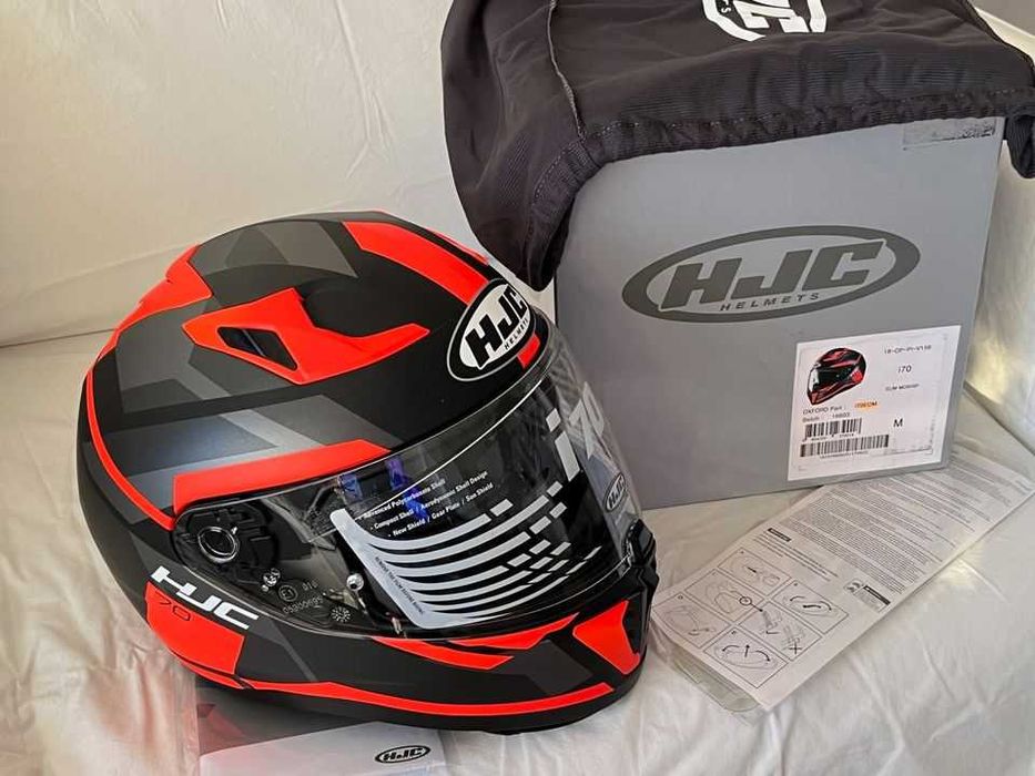 Capacete NOVO HJC i70 Elim Orange (40% DESCONTO) Tamanho M