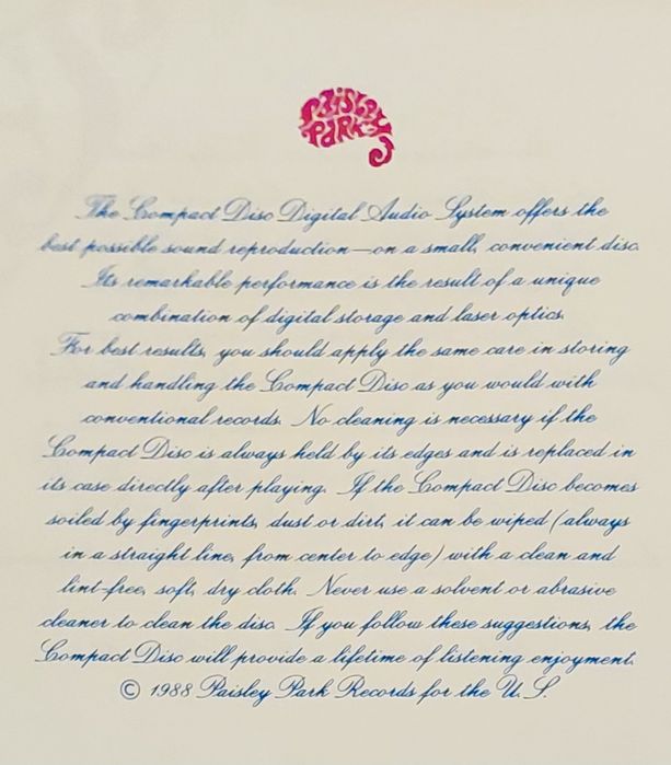 CD - Lovesexy -  PRINCE