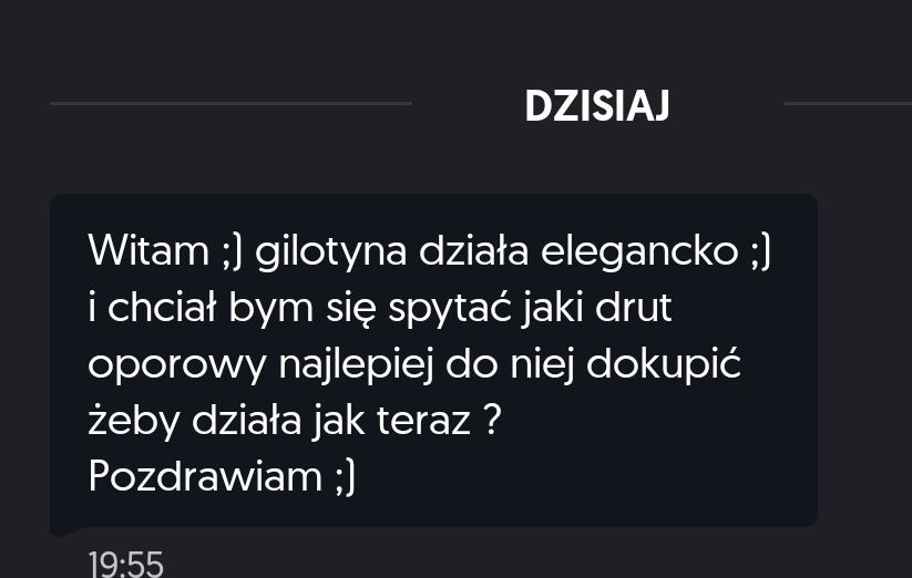 Gilotyna do styropianu, styroduru. Zestaw do samodzielnego montażu.