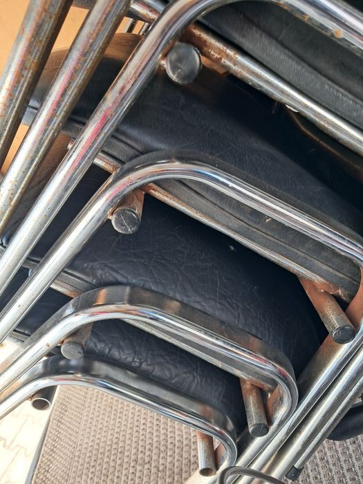 Krzesła 6 komplet metalowe