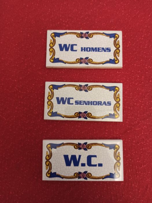 23 Azulejos decorados 10x5cm