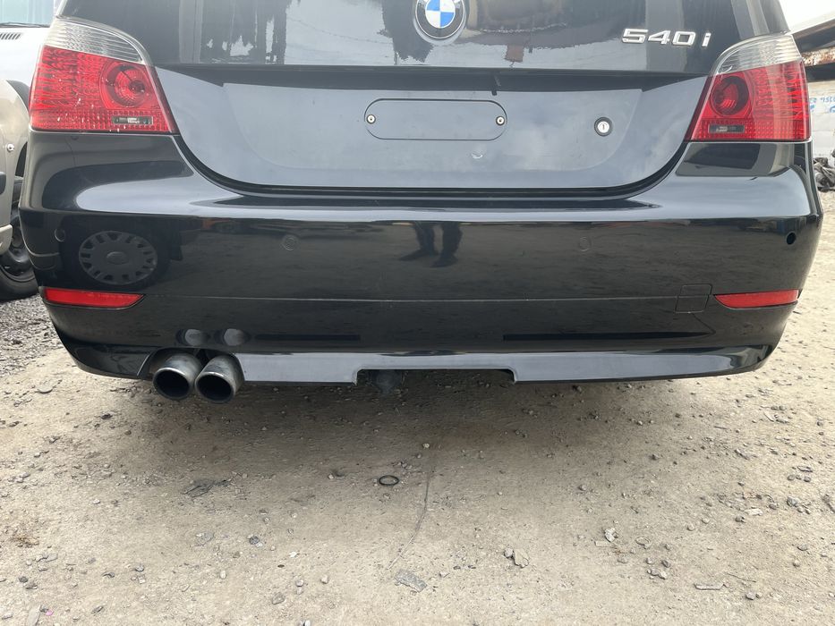 Zderzak tyl tylny bmw e60 sedan 475/9 black sapphire metalic pdc czujniki