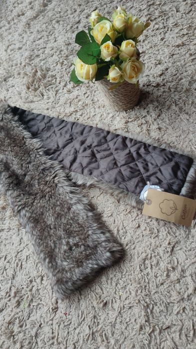 Роскошный интересный сьемный меховой воротник Cotton TRADERS