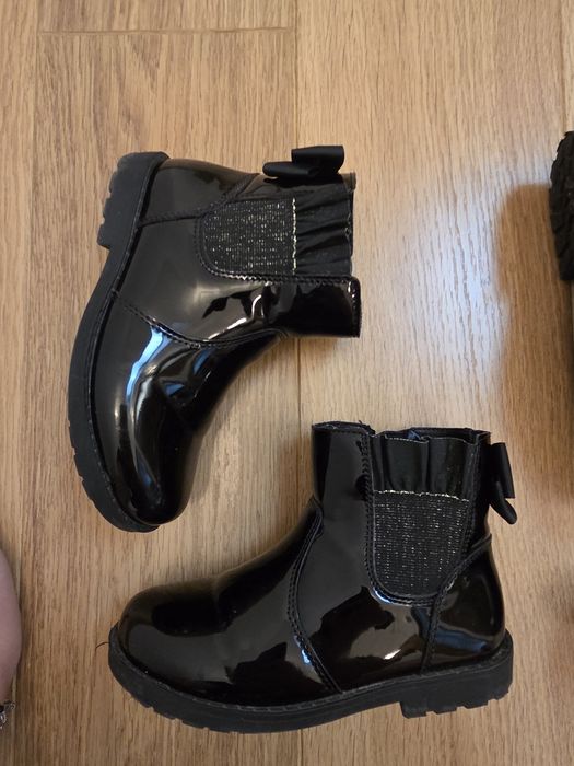 Botki lakierowane dla dziewczynki r.27