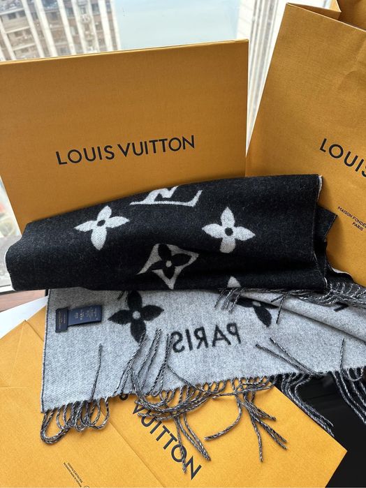 Wełniany szalik Louis vuitton