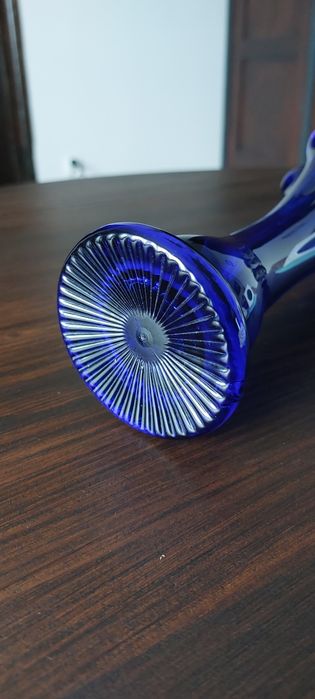 Kobaltowy granatowy wazon vintage prl