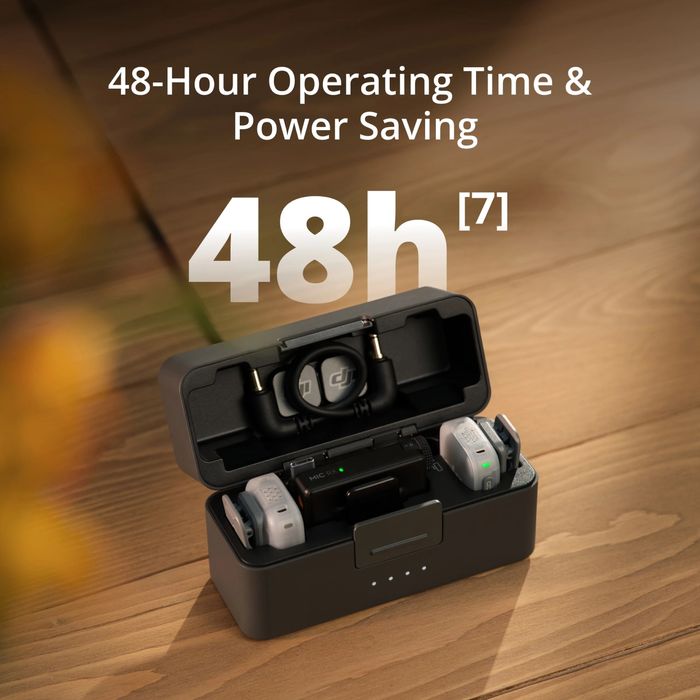 Мікрофонна система DJI Mic Mini 2 [2 TX + 1 RX + Charging Case] друге покоління з кольоровими накладками в комплекті
