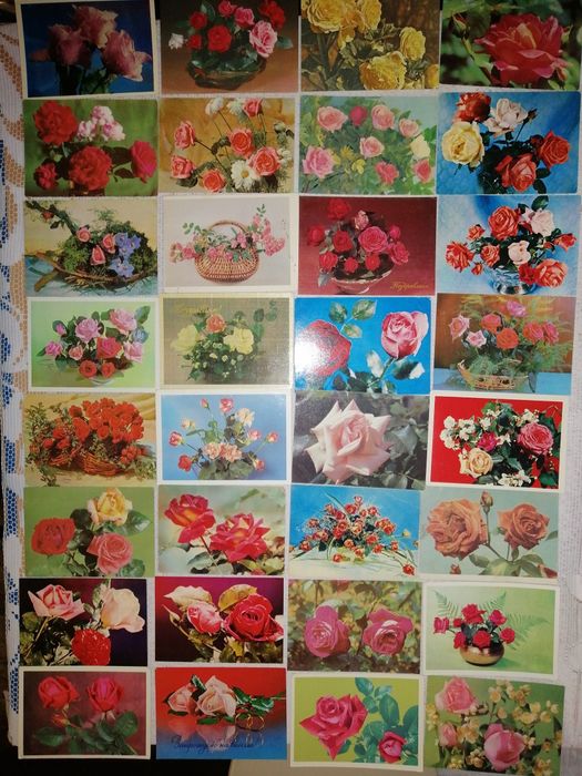Открытки Розы, цветы. . Чисті листівки. Квіти.