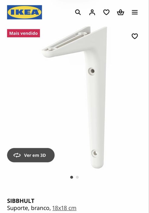 IKEA - BURHULT : 11 Prateleiras, branco, 59x20 + 22 Pleias / Suportes