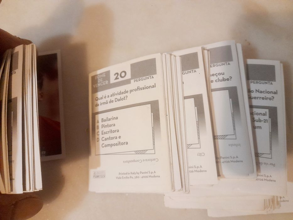 Conjunto de 120 Cromos Colecção Fome de Vencer
