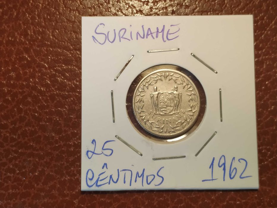711 Moeda de 25 cent de 1962 -Suriname