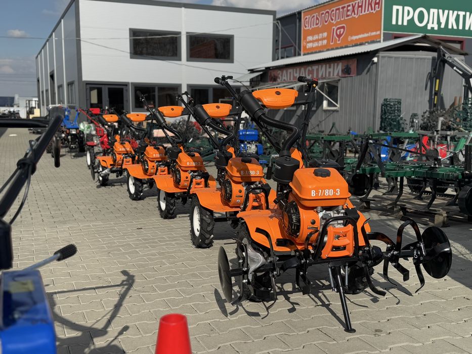 Мотоблок GTM В-7/80-3 7к.с з Фрезою Акця 2025