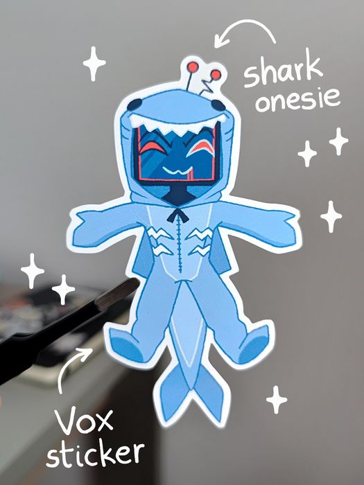 Naklejka Vox shark onesie