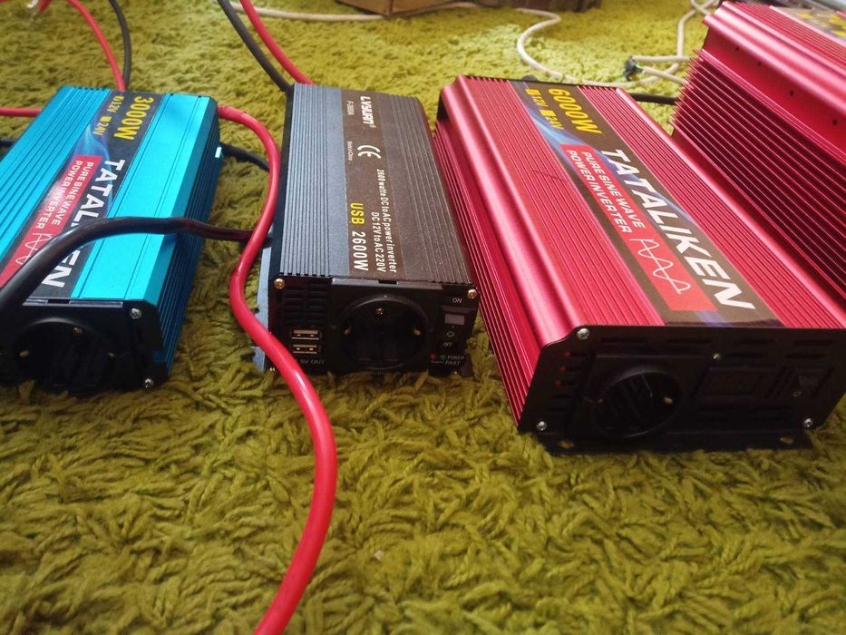 Інвертор TATALIKEN 6000 Ват Корея чиста сінусоїда червоний