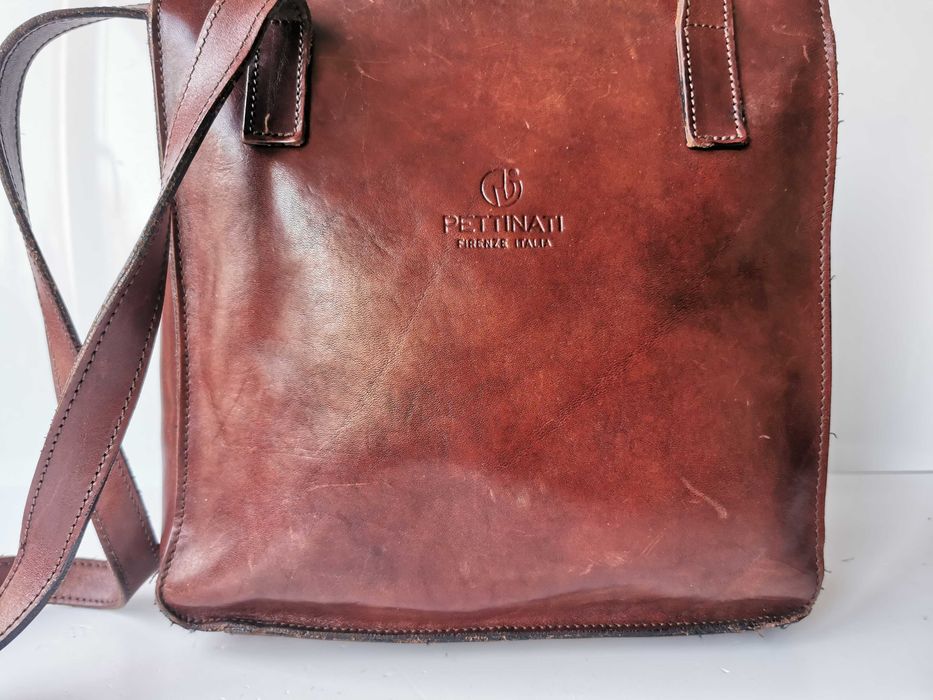 włoska torebka Pettinati skóra naturalna