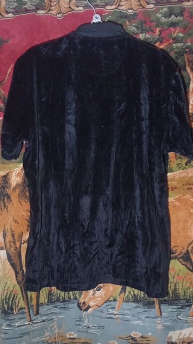 Футболка чорна замшева на блискавці бренду next.