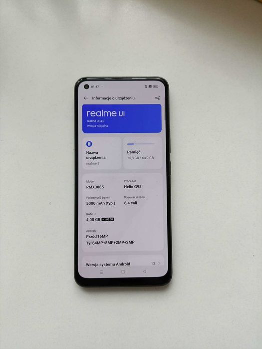 Telefon Realme 8 4/64 GB