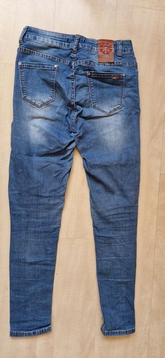 Spodnie jeans elastyczne XS S