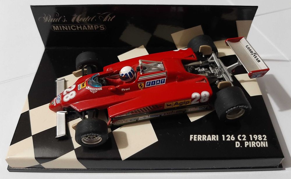 Didier Pironi F1 Ferrari 126 C2 1982 Minichamps 1:43 Águas Livres