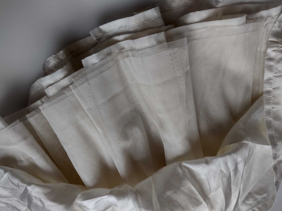 Kremowa sukienka niemowlęca rozm. 3-6 m-cy chrzest przyjęcia