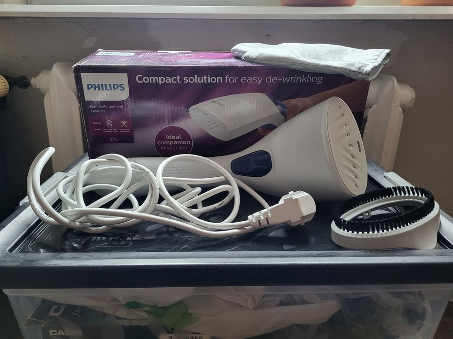 Parownica do ubrań Philips Steam&Go GC351 Jak nowa Pudełko rękawica