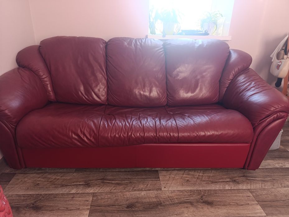 Продам шкіряний  диван
