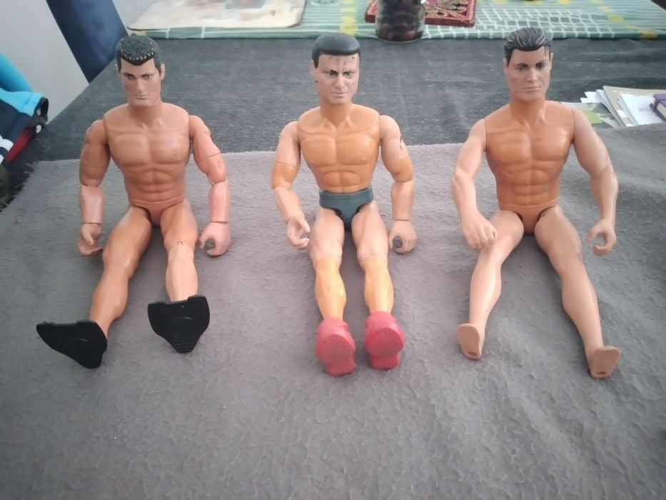 6 Bonecos Action Man, Anos 90, Hasbro