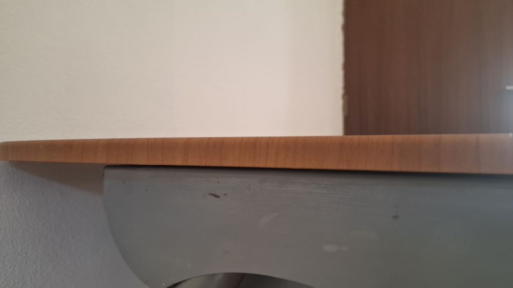 Secretária de escritório com extensão deslizante