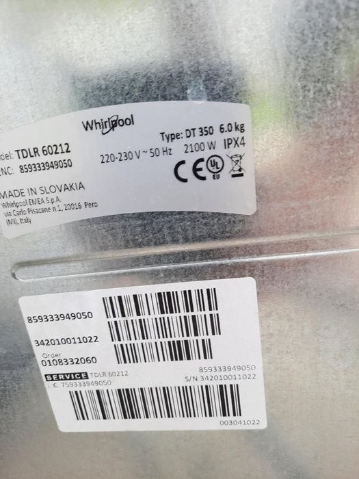 Silnik do pralki Whirlpool ładowanej od góry