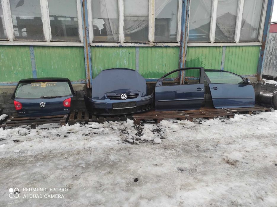 VW Golf 5 3d LC5F maska zderzak drzwi wzmocnienie lampy klapa