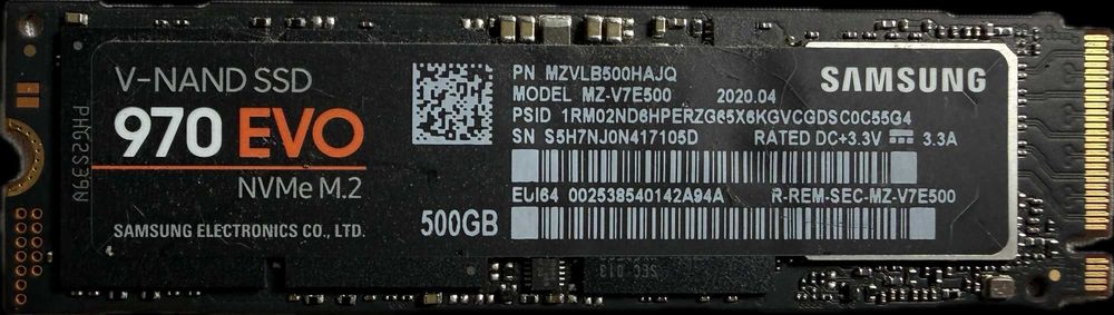 Dysk SSD Samsung 970 EVO Plus 500GB M.2 NVMe 3500MB/s