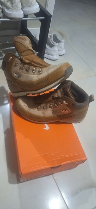 trapery zimowe Helly Hansen 43 27,5cm skóra naturalna brazowe