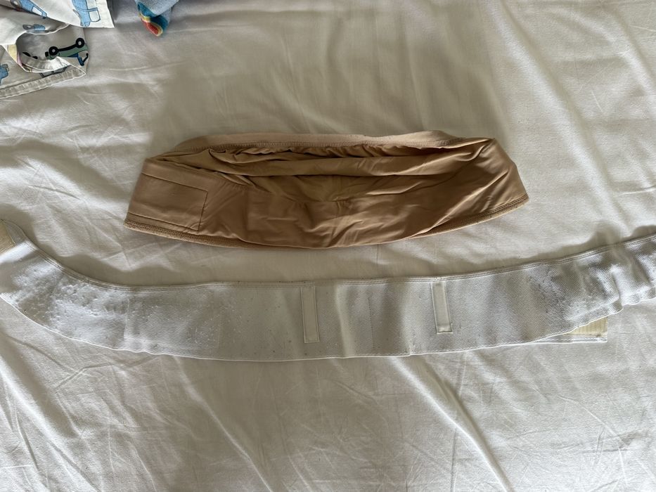 Conjunto de 2 Cintas / Faixas Abdominais de Sustentação para Grávida