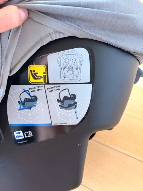 nosidełko fotelik Joie iSnug 2 0-13kg baza isofix lekki