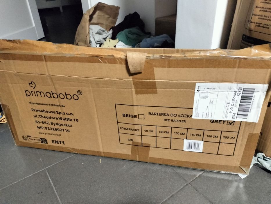 Barierka do łóżka 160 cm primabobo