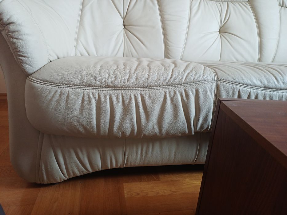 Komplet skórzany 3 i 2 osobowe kanapy