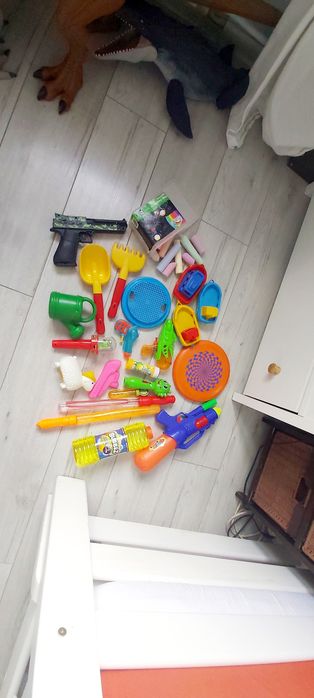 Zestaw zabawek plażowych, na podwórko