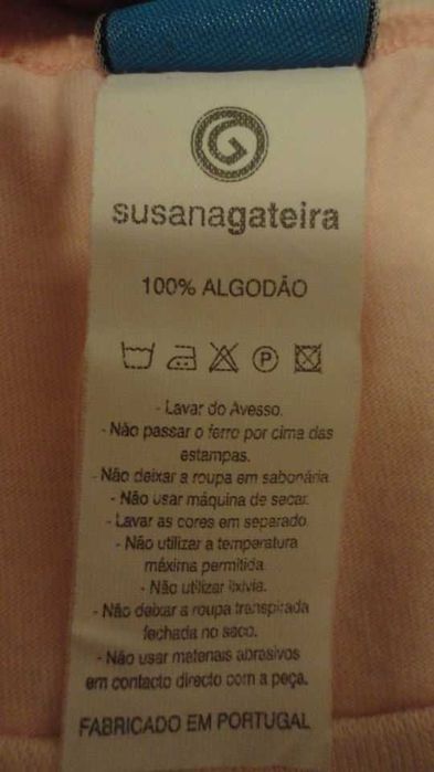 T-shirt de senhora rosa Susana Gateira