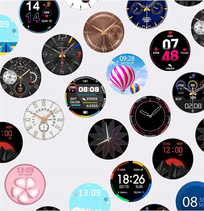 Smartwatch Damski Zegarek Puls Kroki Pasek Gratis - Różowy