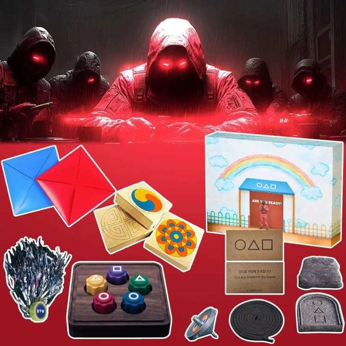 Набір Гра в кальмара 6 в 1: Original. Дуже якісна у фірмовій упаковці.