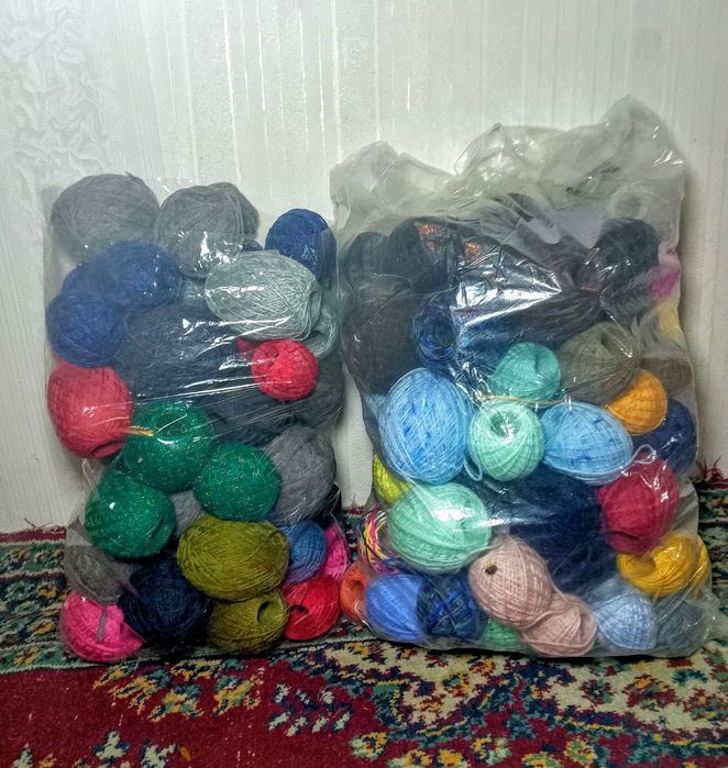 Остатки пряжи на вес