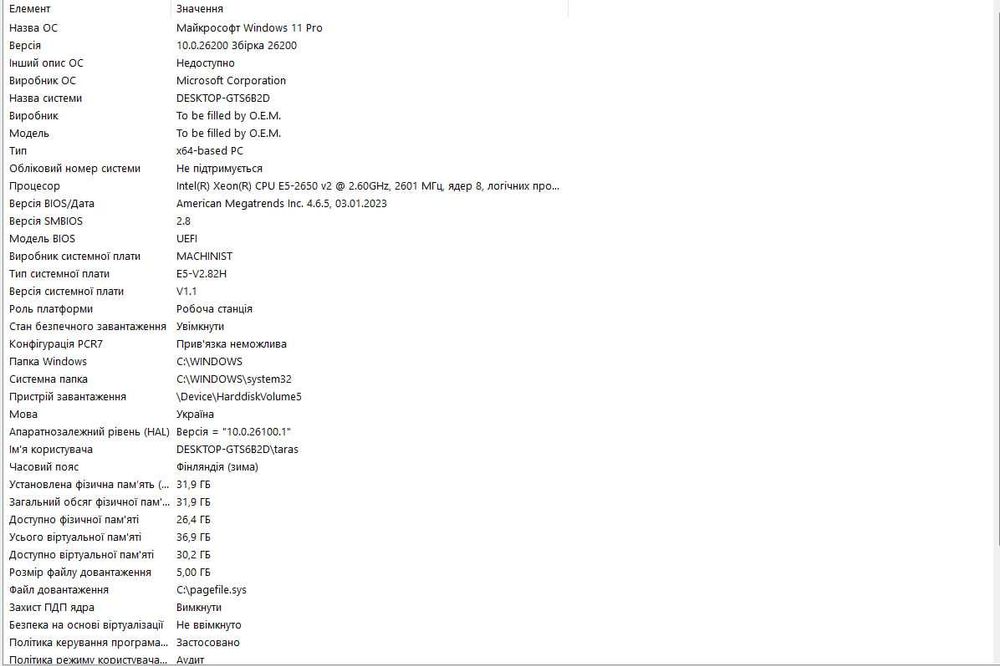 ПК- PC Повний ігровий сетап "під ключ" (PC 32GB / Monitor / Gear)