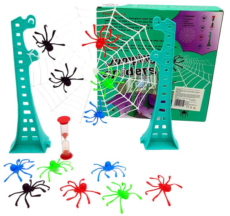 Skaczące Pająki Pchełki Gra Zręcznościowa Rodzinna