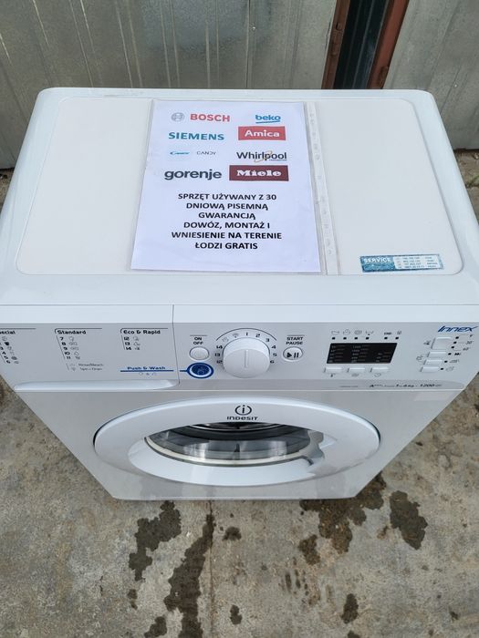 Indesit slim 6 kg 1200 obr gwarancja  pisemna dostawa gratis  dzisiaj
