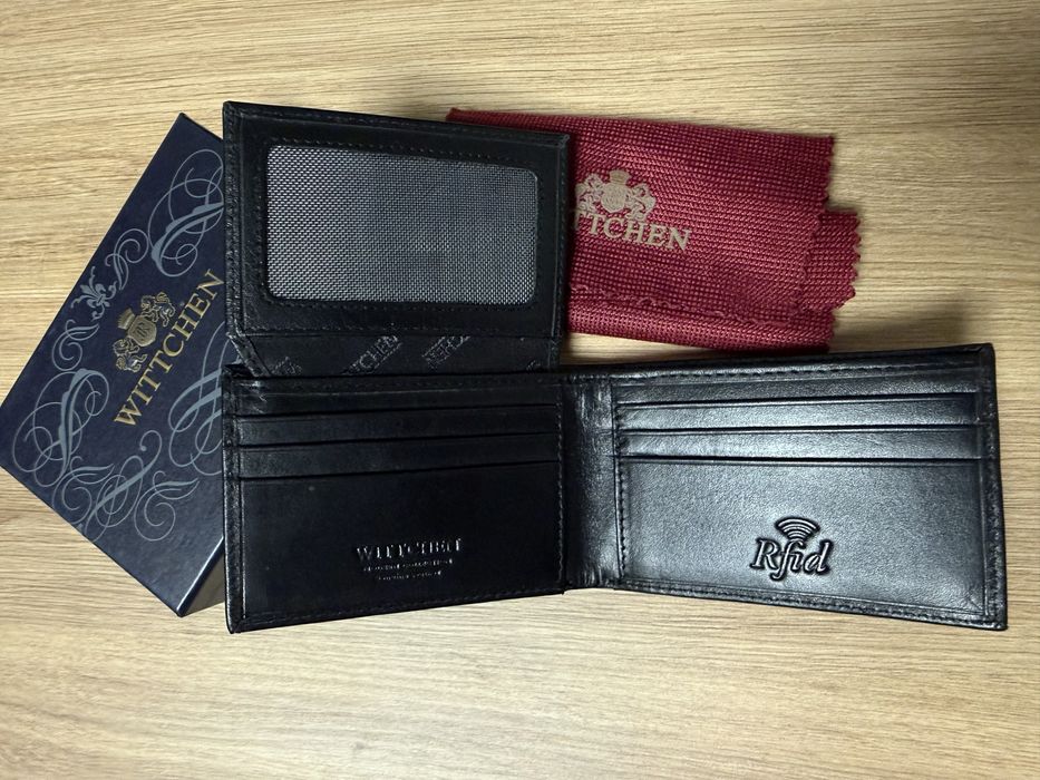 Nowy portfel Wittchen skóra, blokada RFID