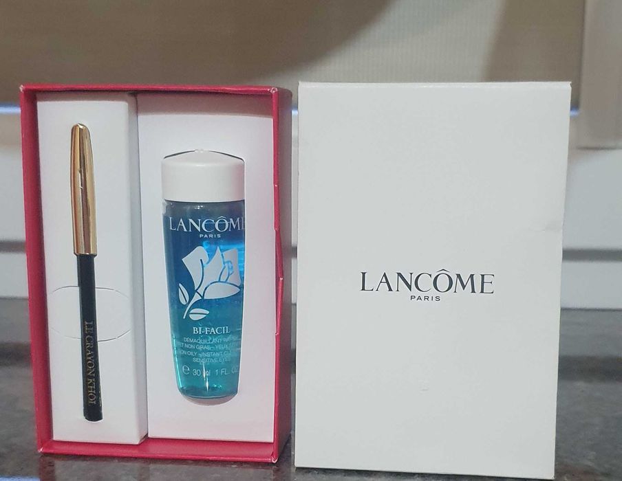 Lancome Zestaw kredka do oczu,płyn do demakijażu