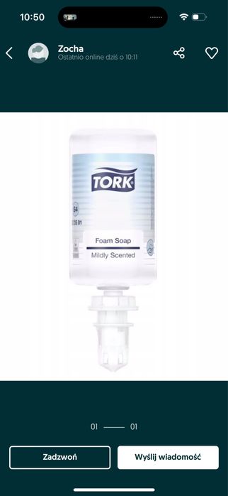 Mydlo tork pianka